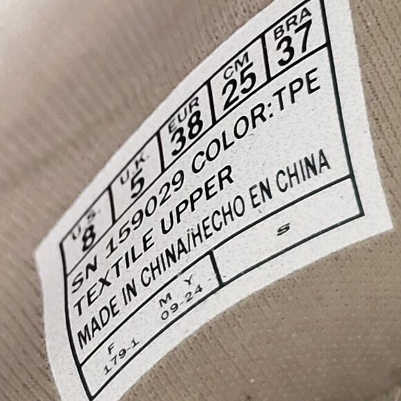 NEW Skechers Cleo Taylor Bow Loafer Womens US 8 Taupe Slip On Knit Comfort Shoes - Picture 9 of 11